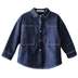 Áo sơ mi nam tay dài denim trẻ em mùa thu cotton giản dị áo khoác Hàn Quốc cộng với áo nhung dày cho bé trai áo thủy triều shop quần áo trẻ em Áo sơ mi