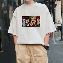 Port Wind T-shirt Male Short sleeves ins Xia New paragraph 100 lap loose 50% Half sleeves Compassionate Mens Fashion Trends