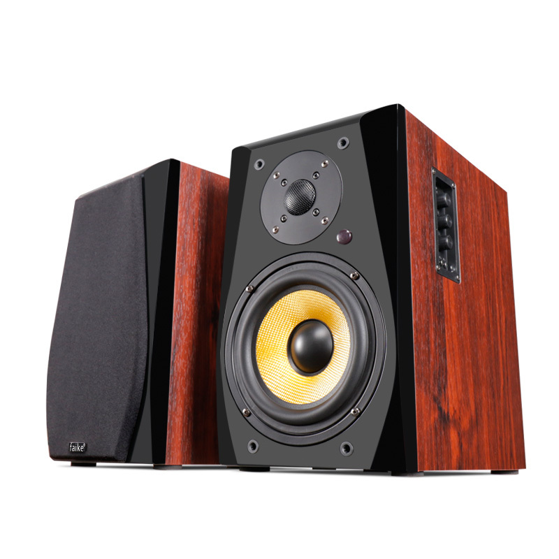 Authentic Danish Figer Active High-Fidelity Bookshelf Hifi Speakers Bluetooth Audiophile 6.5inch Monitor Speakers Three-Way Frequency