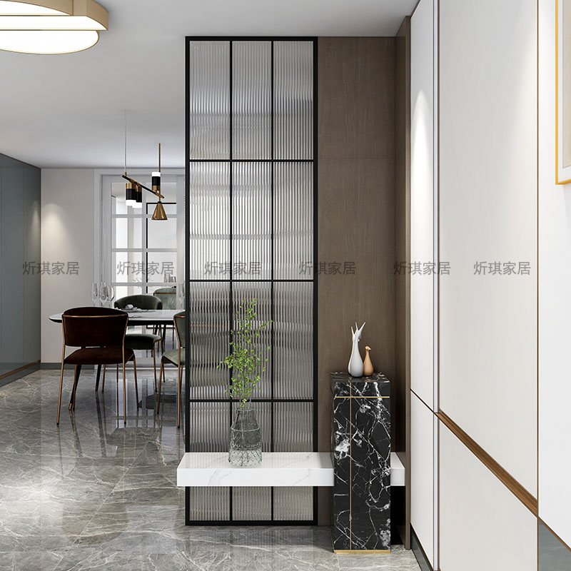 Nordic entry art screen creative light luxury porch living and dining room partition modern minimalist living room decorative wall customization