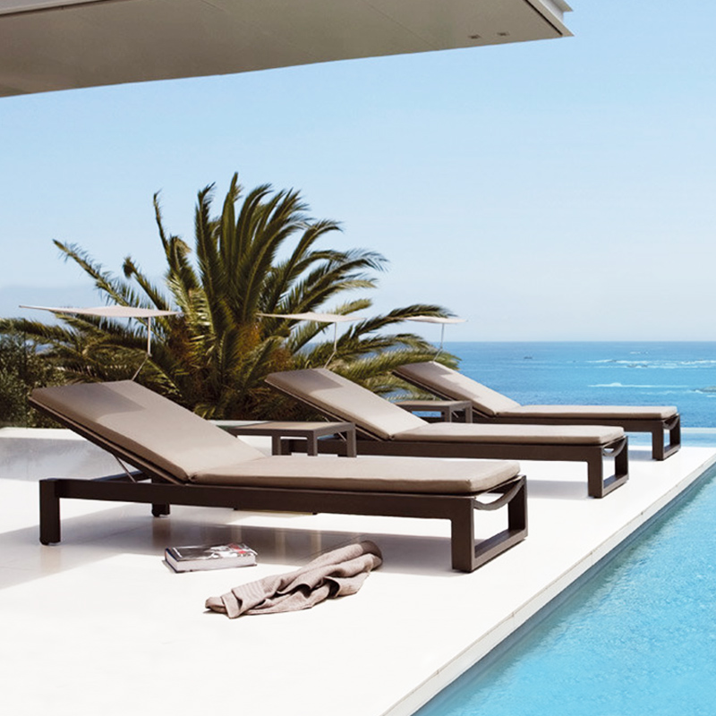 Modern outdoor deck chair creative hotel swimming pool outdoor deck bed villa courtyard garden balcony waterproof sun lounger