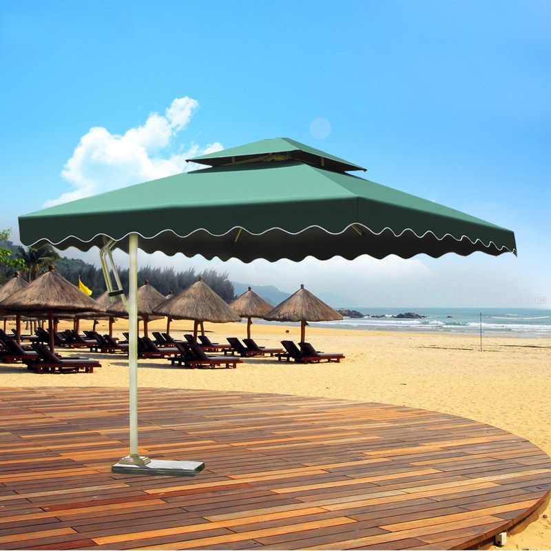 Outdoor umbrella beach umbrella 3 m large umbrella stall outdoor patio umbrella security guard booth umbrella platform beach umbrella Roman umbrella