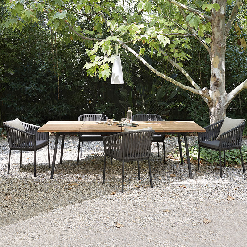 Modern outdoor tables and chairs vineyard garden designer Furniture Nordic balcony casual open air dining table and chair