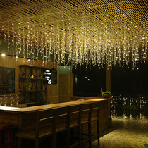 LED ceiling decorative mesh red xingx deng lights flashing lights string light all over the Sky star pu bu deng bing tiao curtain lights