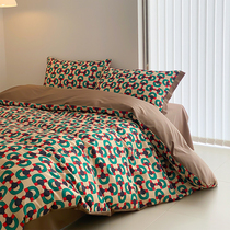 Nordic Wind 100 All-cotton Digital Printed Four Pieces Of Pure Cotton Double Quilt Cover Bed Linen All Season Bed Bedding