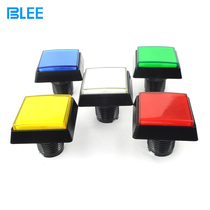 Large game console illuminated button switch 51mm square button Chinese hypotenuse button Export button