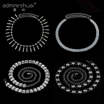 2021 hot sale tassel diamond chain fashion ladies belt accessories summer dress belly dance waist chain