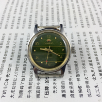 Montre mécanique manuelle Honglian de taille moyenne tout en acier à cadran vert dorigine dun diamètre de 32 mm