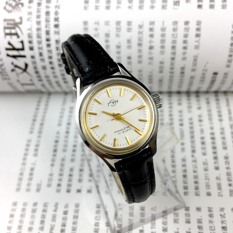 Original stock Guangzhou Watch Factory All steel shock - proof Guangzhou brand manual machinery watch diameter 27 mm