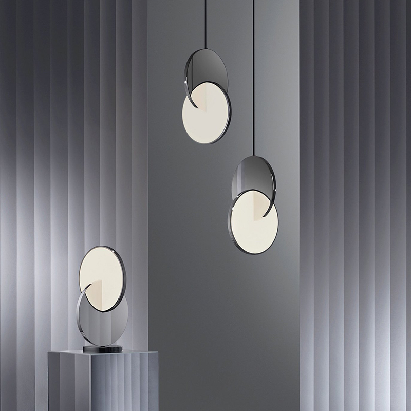 Nordic postmodern minimalist net red dining room bar combination chandelier designer creative personality bedroom bedside chandelier