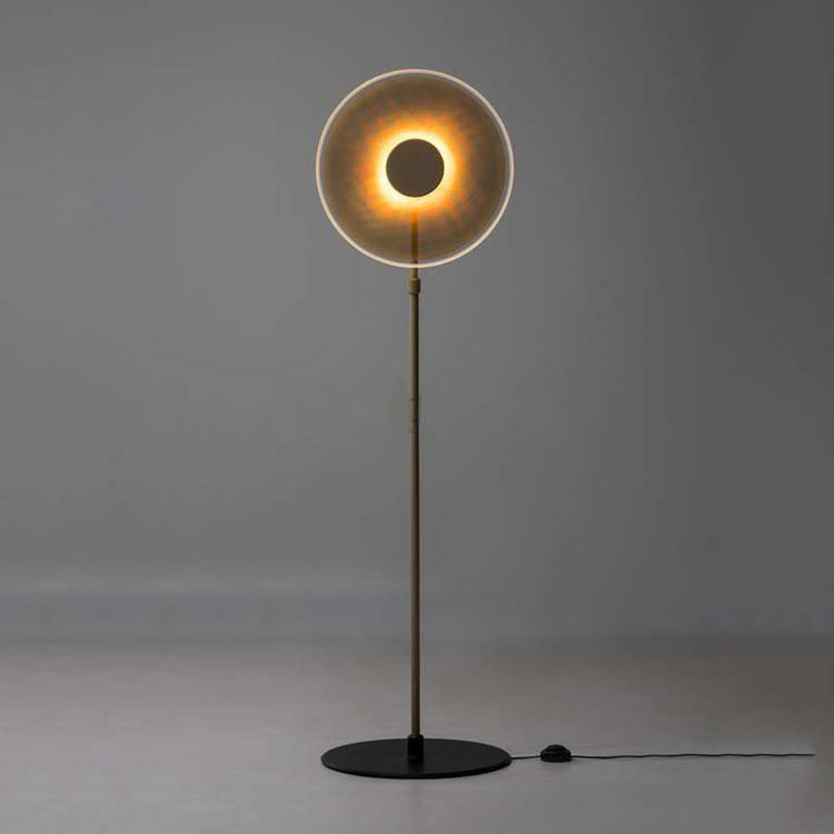 Study bedroom Creative fashion designer Round acrylic Hotel living room Dining room Model room Sun floor lamp