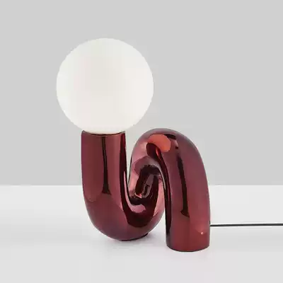 Modern minimalist creative glass ball bedroom table lamp Children's room designer model room table lamp