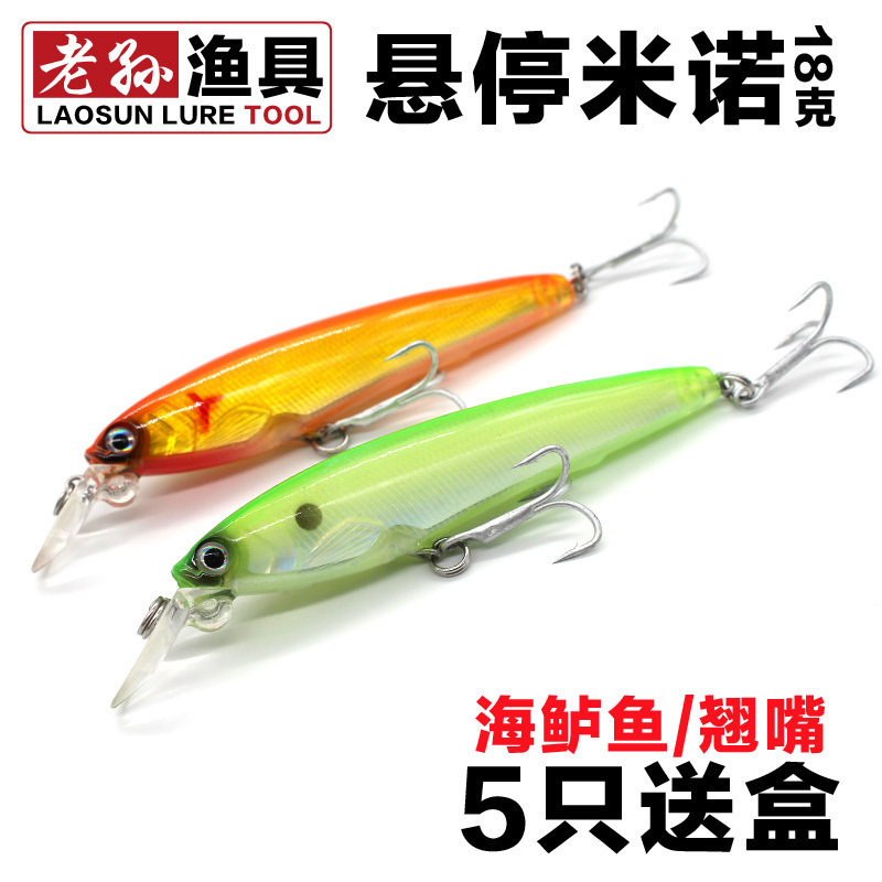 Overlord super far cast hover Lua Bait Mino 10 cm 18 gr Sea Fishing Sea Bass Grouper Mackerel Fish