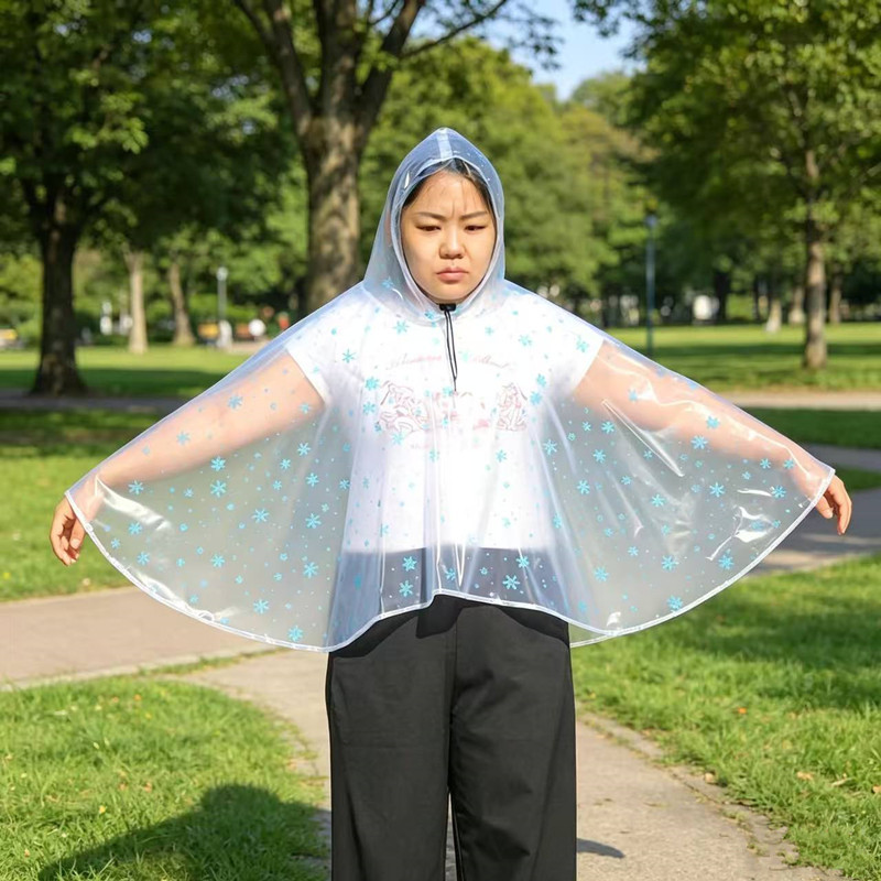 Hooded Cape-Style One-Piece Rain Poncho, Lightweight, Waterproof, Single-Person Raincoat for Children, Adults, Men, Women, and Teenagers, Suitable for Heavy Rain Hooded Cape-Style One-Piece Rain Poncho, Lightweight, Waterproof, Single-Person Raincoat for Children, Adults, Men, Women, and Teenagers, Suitable for Heavy Rain