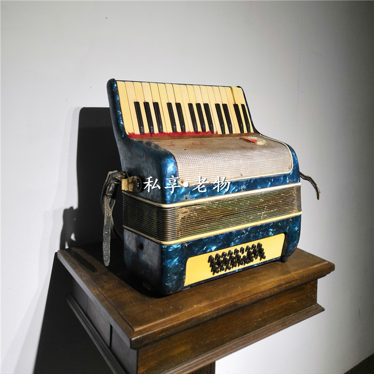 Shanghai Baile Musical Instruments Accordion 36 Bass Blue