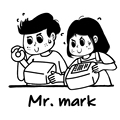 马克先生和天使娜娜的LOGO