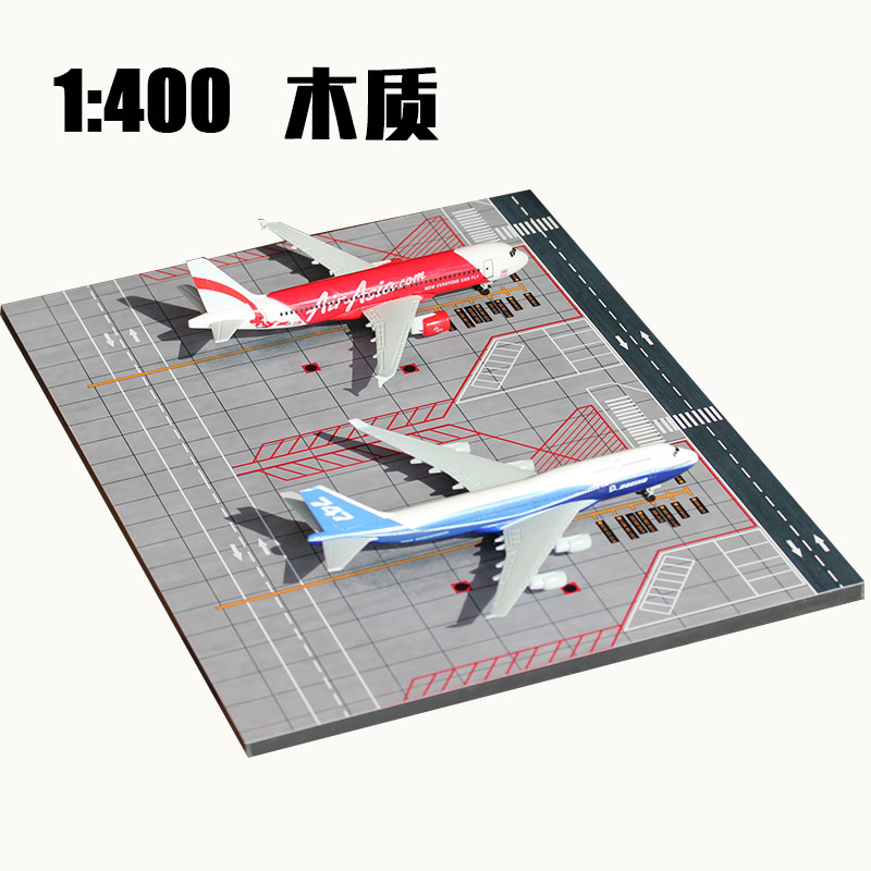 1:400 Aircraft Airport Double hangers Apron Wood Simulation Model Pendulum Boeing B777 Airbus A380