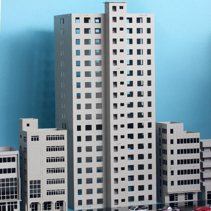 Simulation architectural sand table assembly model decoration city scene high-rise building office building 1:300 200 150