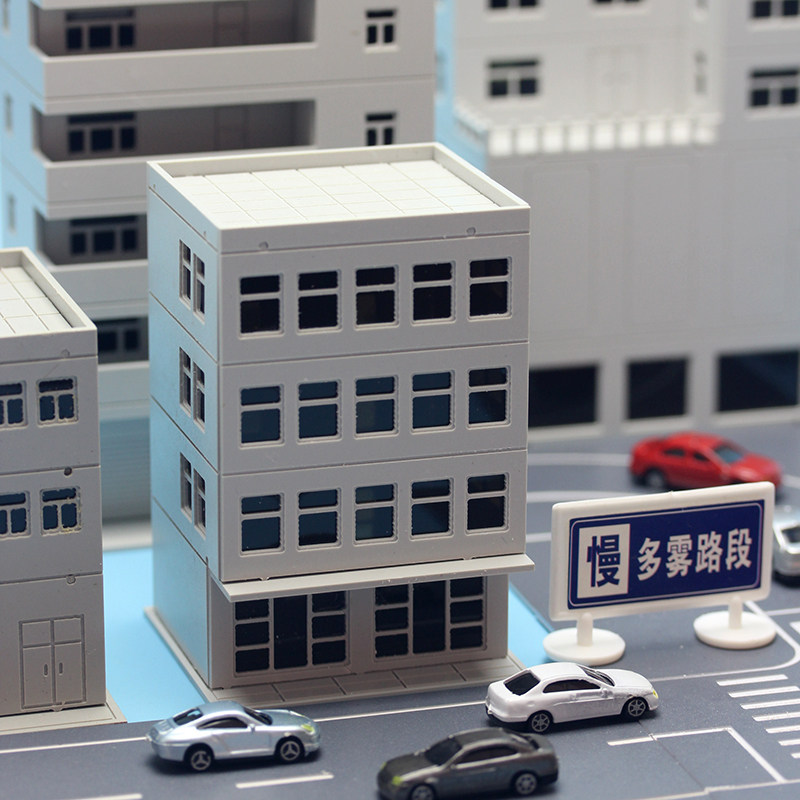 House building model custom real estate miniature simulation building city assembled sand table decoration diy material residential