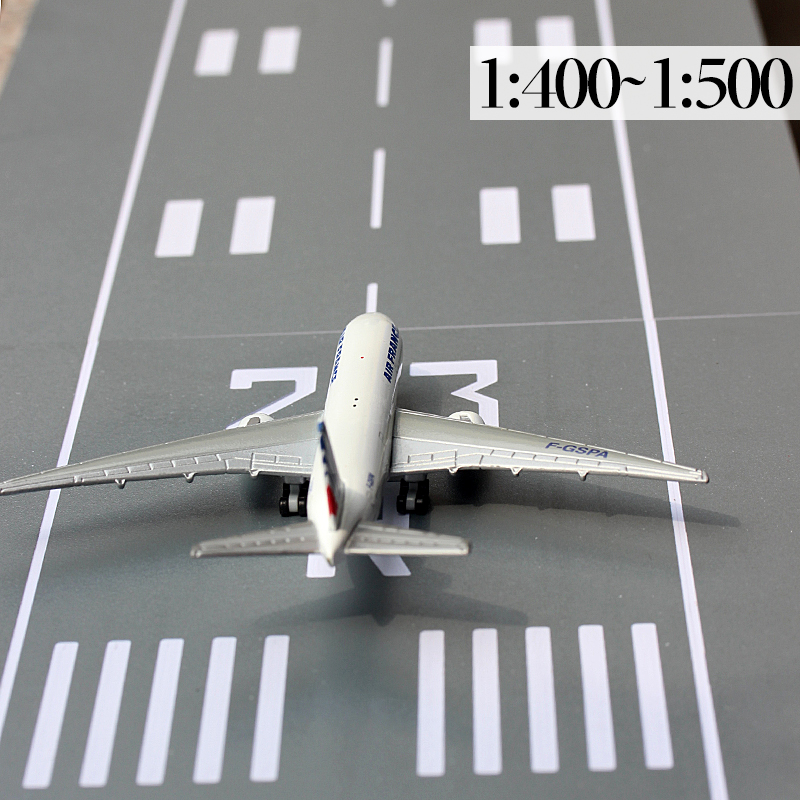 1:400 Simulation of civil airliner 1:500 aircraft model fittings runway ground finished sand plate microback