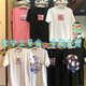 T ຈີນ Li Ning ແຂນສັ້ນ cherry blossom version ຈຸດ New York ຄົນອັບເດດ: ອາທິດ summer ຄໍຕະຫຼອດຮ້ອນ T-shirt ສໍາລັບຜູ້ຊາຍ AHSS917