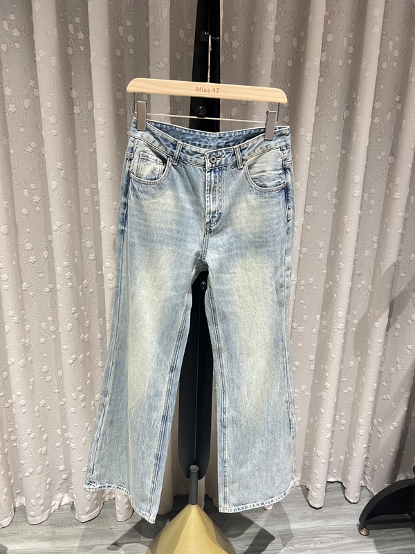 Z In-Stock Niche Designer Brand 2026 Autumn/Winter New Women's Vintage-Style Washed Flared Jeans