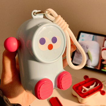 Cute Stainless Steel Portable Foldable Chopsticks and Spoon Set Children's Tableware Storage Box for Carrying Out and about for Elementary School Students