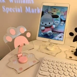 Прозрачный и милый держатель для мобильного телефона для домашнего настольного компьютера. Держатель для планшета для ленивых людей, которые смотрят телесериалы в студенческих общежитиях.