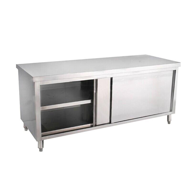 Sliding door workbench Loading table Stainless steel stand console Hotel canteen Kitchen equipment overall welding
