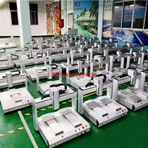 Single-station fully automatic soldering machine double platform station rotary branded iron head sending tin towed welding LED spot welding circuit board