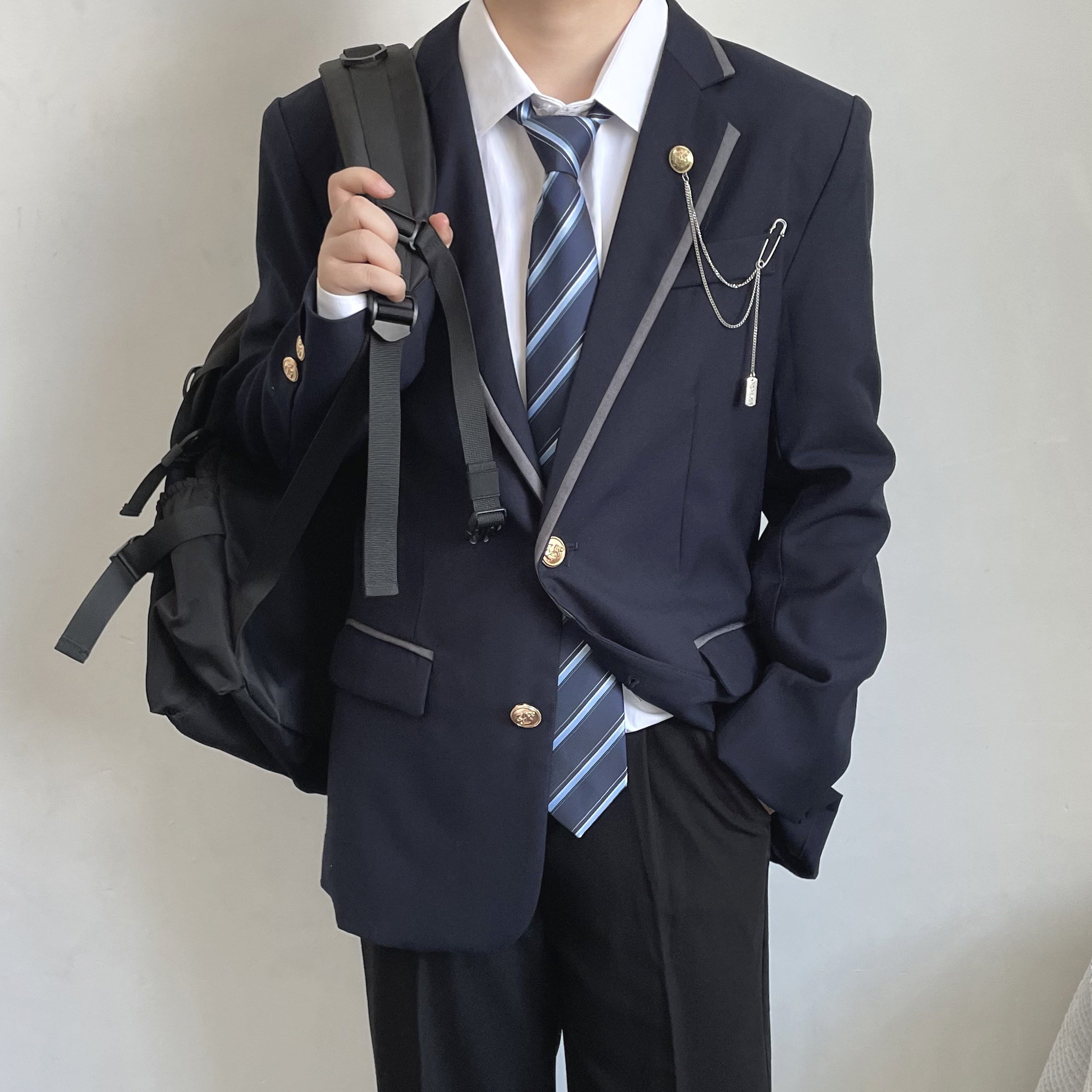 Ueno Original Japanese Style Suit College Style DKJK Suit Jacket Uniform Class Uniform School Supply Preparatory School Uniform