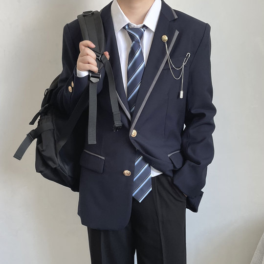 上野原创日系西装学院风校园DKJK西服外套制服班服校供感预备校服
