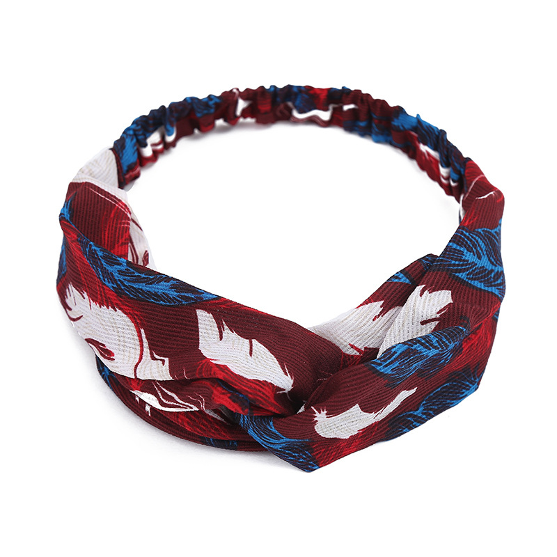 New flower cloth cross hair with washing face elastic tightness hair with Korean version Fashion lady's outgoing temperament accessories 14