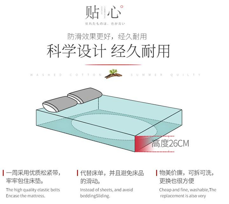 Giường đệm bông Tấm trải giường đơn có ga trải giường 1,8m Bộ chăn ga gối đệm Simmons 1,5 m 1,2 ga chun bọc giường spa