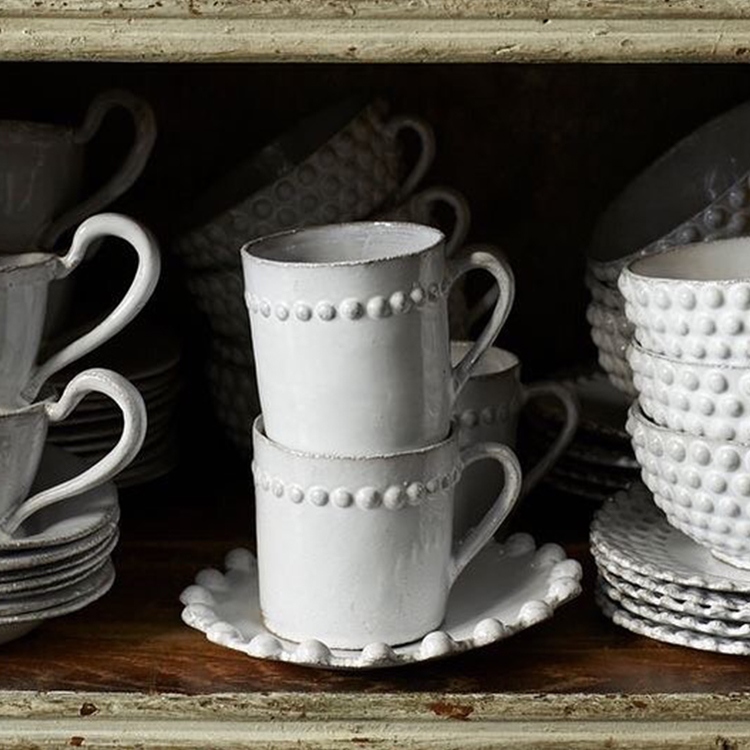 Astier de Villatte coffee cup tea cup utensil imported from France hand-made ceramic creative niche