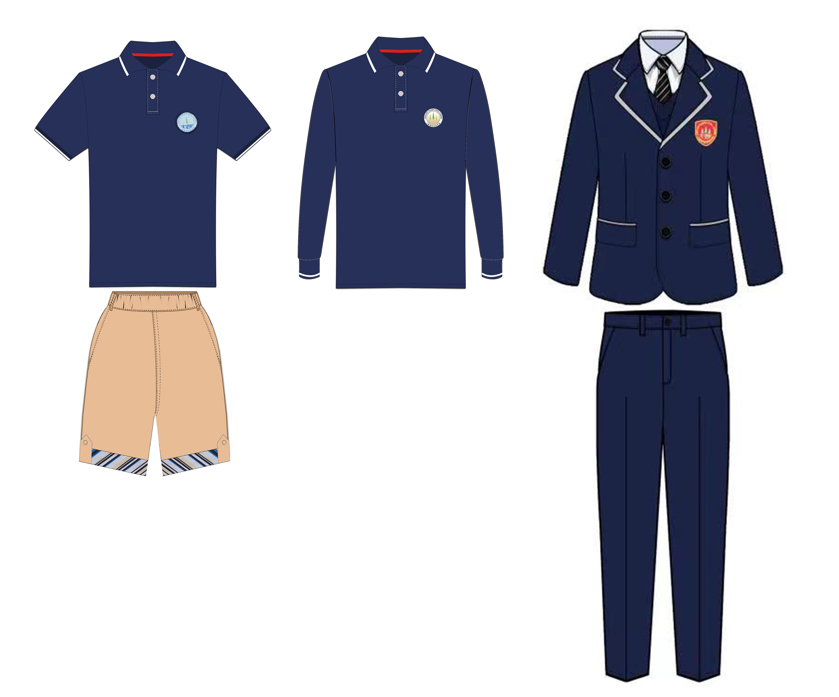 上海培佳双语男生校服：穿出校园时尚新风尚！-学生校服-淘宝百科网