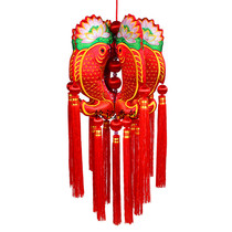 Large number fish lamp RMB119  Qingyang fragrant bag Palace lamp pendant embroidered lotus fish lantern carp lamp brocade carp