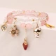 Thời trang Hàn Quốc Fresh Crystal Star Bracelet Nữ Mori Vòng đeo tay bạn gái đơn giản Trang sức hoang dã Vòng đeo tay - Vòng đeo tay Clasp