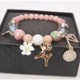 Thời trang Hàn Quốc Fresh Crystal Star Bracelet Nữ Mori Vòng đeo tay bạn gái đơn giản Trang sức hoang dã Vòng đeo tay - Vòng đeo tay Clasp