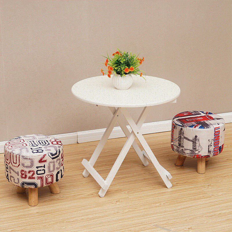 The European-style folding round table dining table Home Multi-function accommodating concealed portable American Day-style tables for dinner-Taobao