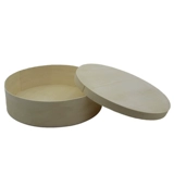 Упаковка, круглая деревянная коробка, двухэтажный мусс