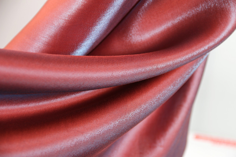 Silky cao rủ long lanh satin gradient màu xanh lụa áo choàng váy cưới thiết kế vải dày - Vải vải tự làm vải cotton thun