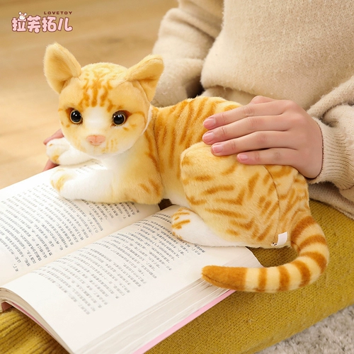 Реалистичная плюшевая детская милая игрушка, тряпичная кукла, котенок, кот, подарок на день рождения