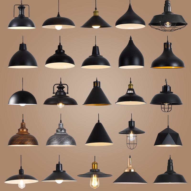 American Retro Industrial Style Lampshade Chandelier for Dining, Restaurant, Bar, Barbecue, Hot Pot, Restaurant, Commercial Dining Table Lamp