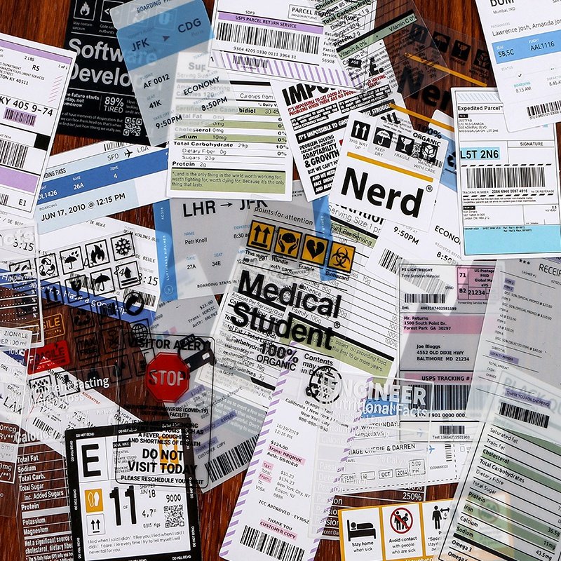 Life Branches Festival PET Waterproof Self-Adhesive Hand Ledger Wind Hand Ledger Suit Magazine Wind Small Pattern Material Sticker Decoration