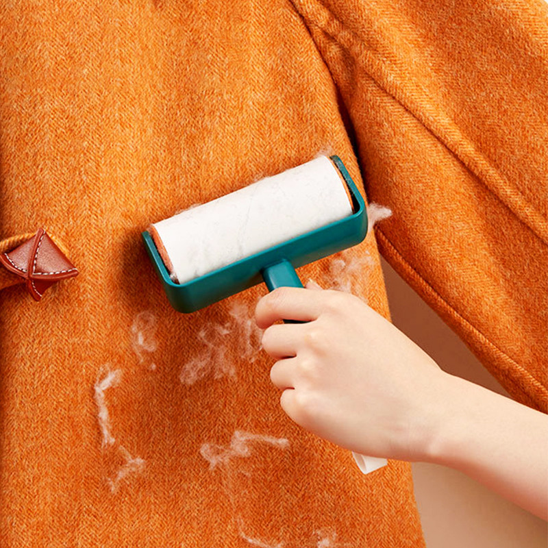 Adhesive wool device tearable roller felt brush staining dormitory artifact depiling clothing roll paper suction clothes to remove sticky hair roller brush