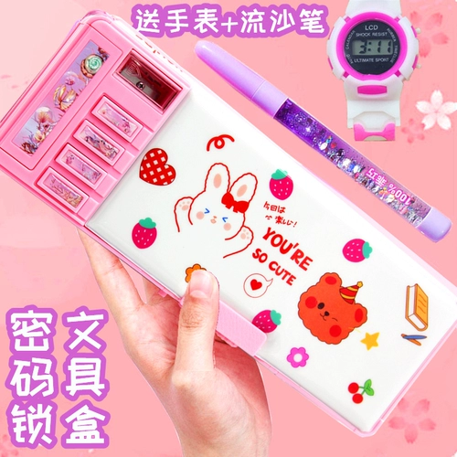 Трансформер, автоматический вместительный и большой универсальный пенал для школьников для первого класса, популярно в интернете