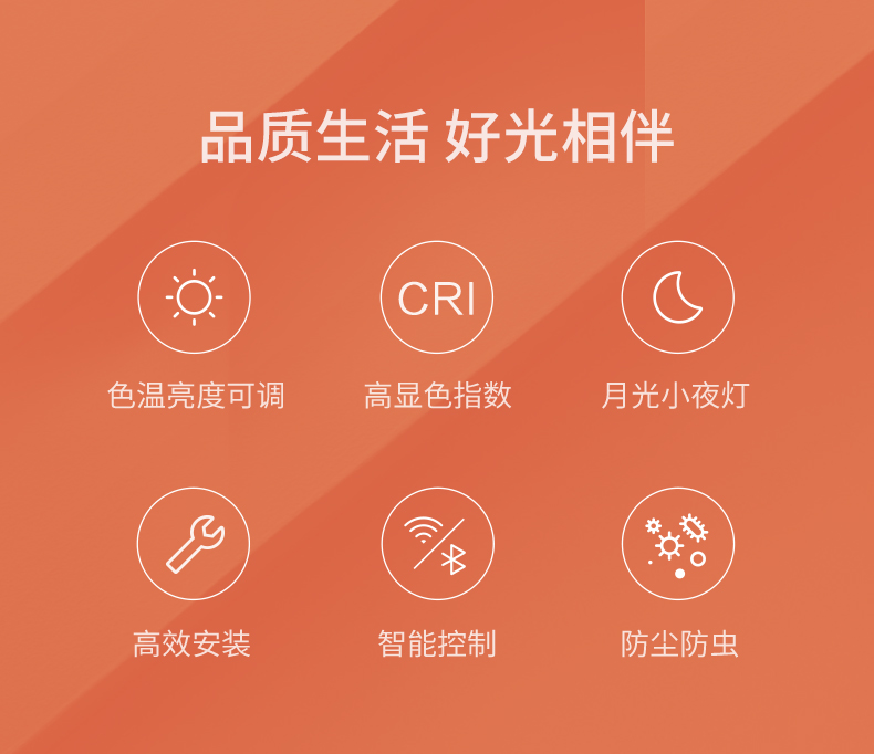 小米生态链 Yeelight 皎月纯白 智能LED吸顶灯 28瓦 支持天猫精灵 图2