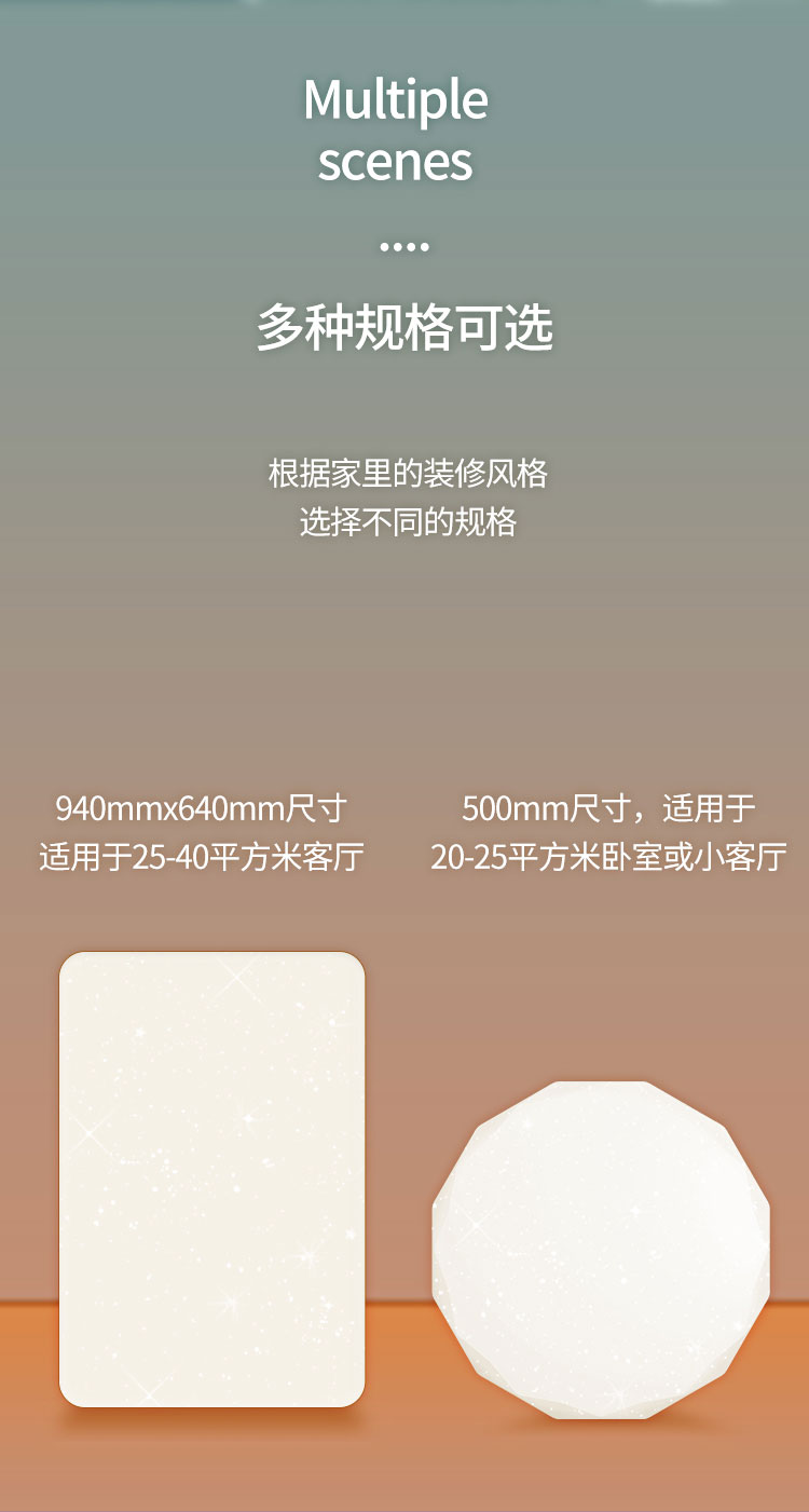 Yeelight 易来 光璨PRO 智能led吸顶灯 三室一厅 图4