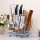 Stainless steel kitchen knife rack chopping board chopping board shelf knife seat kitchen rack supplies chopsticks spoon knife storage rack